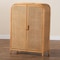 Bali & Pari Curacao Modern Bohemian Light Honey Rattan 2-Door Storage Cabinet 243-13569-ZORO - alternate 3